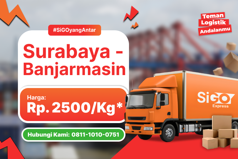Kirim Barang Surabaya ke Banjarmasin Mulai Rp 2.500/kg – Murah & Terpercaya