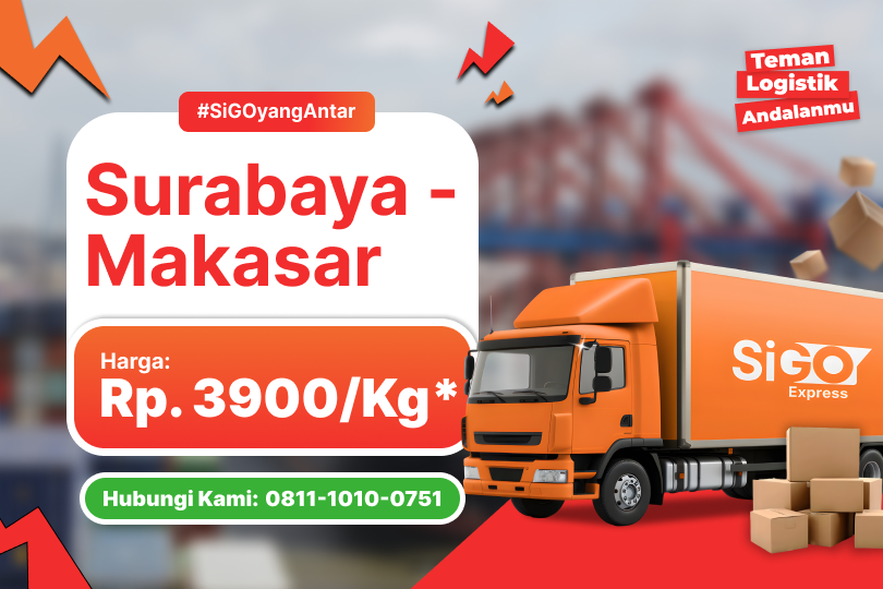 Kirim Barang Surabaya ke Makassar Mulai Rp 3.900/kg – Cepat 4–5 Hari Sampai