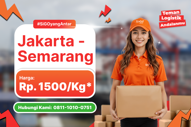 Kirim Barang Jakarta - Semarang Rp 1.500/Kg