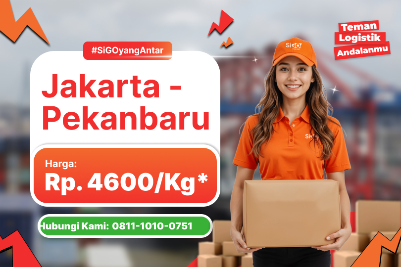 Kirim Barang Jakarta - Pekanbaru Rp 4.600/Kg