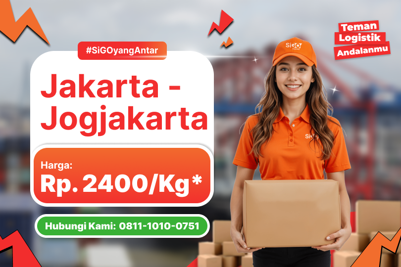Kirim Barang Jakarta - Jogja Rp 2.400/Kg