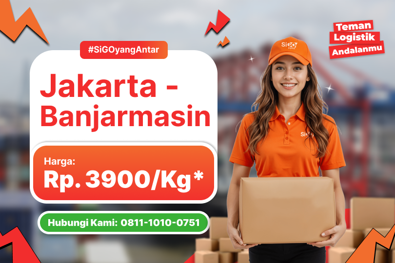 Kirim Barang Jakarta - Banjarmasin Rp 3.900/Kg