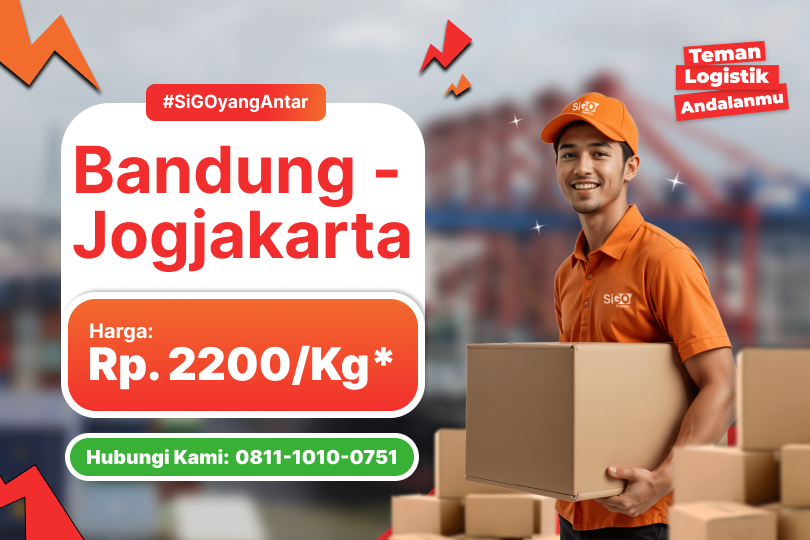 Kirim Barang Bandung - Yogyakarta Rp 2.200 / kg