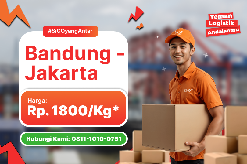 Kirim Barang Bandung - Jakarta Rp 1.800 / kg