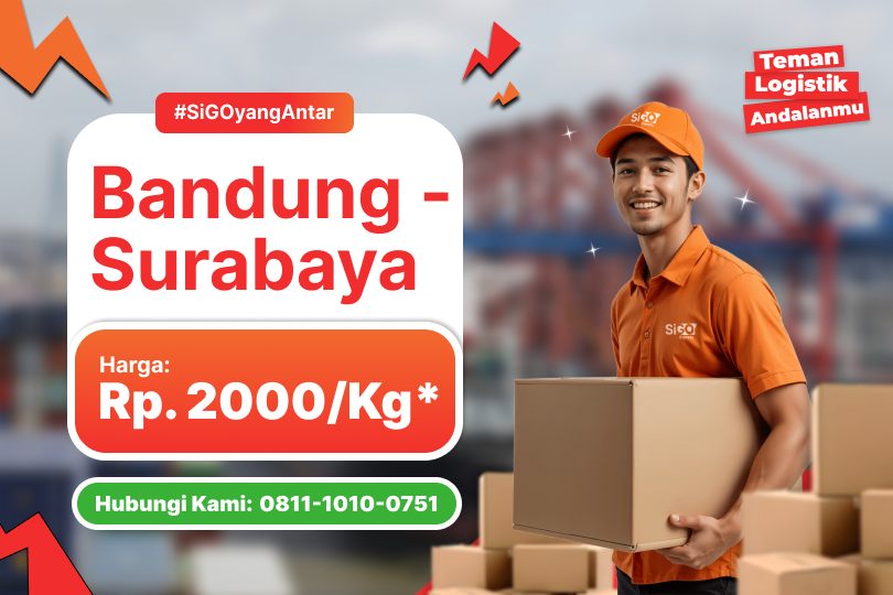 Kirim Barang Bandung - Surabaya Rp 2.000 / kg