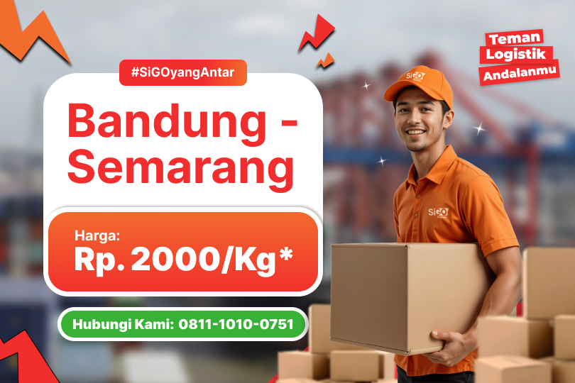 Kirim Barang Bandung - Semarang Rp 2.000 / kg