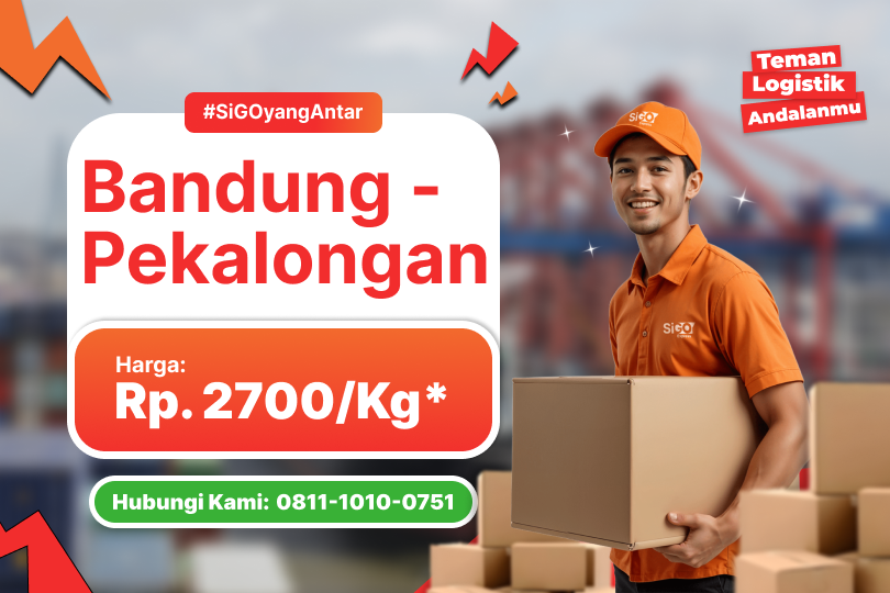 Kirim Barang Bandung - Pekalongan Rp 2.700 / kg