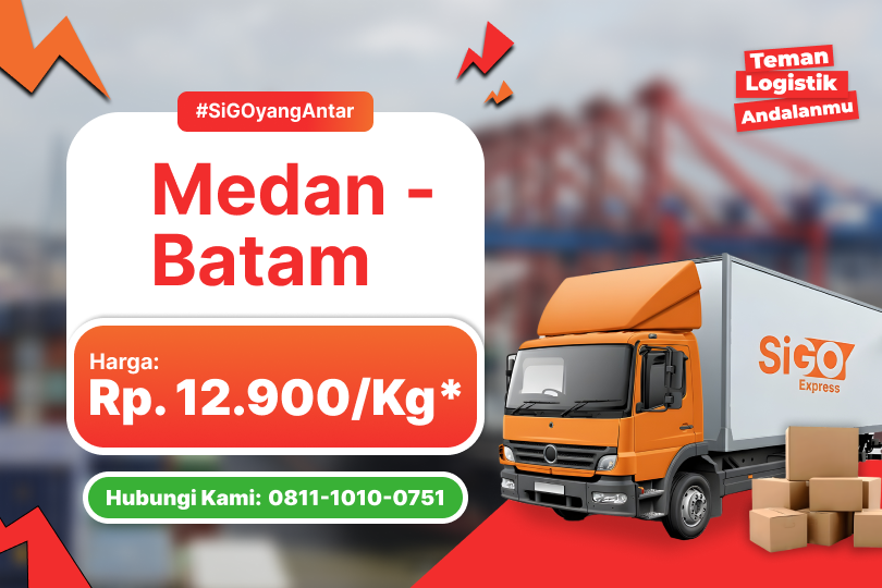 Kirim Barang Medan - Batam Rp 12.900 / kg