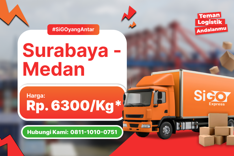 Kirim Barang Surabaya ke Medan Mulai Rp 6.300/kg – Murah & Aman